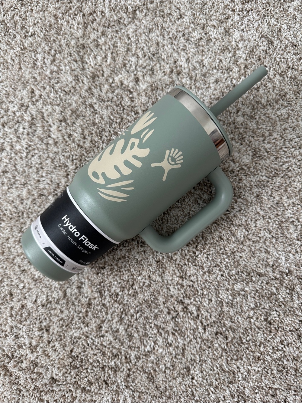 Hydro Flask 24oz Travel Tumbler Botanical Bliss Agave